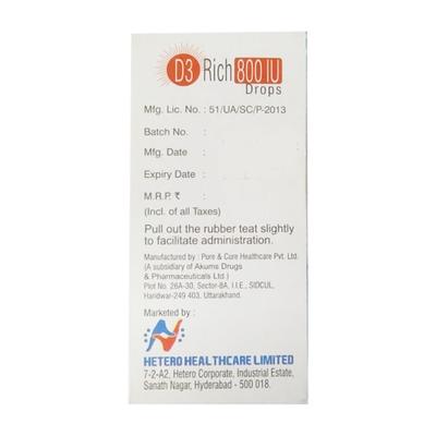 D3 Rich Drops 15ml - Supplements-Vam