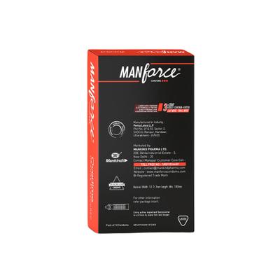 Manforce Overtime Condoms - Orange 10's - Plain/Flavoured Condoms