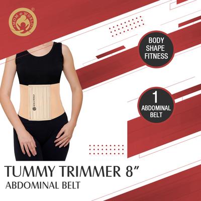 Mom & World Tummy Trimmer 8 Abdominal Belt - Brown (L) 1's - Abdomen/Neck/Arm/Elbow Supports