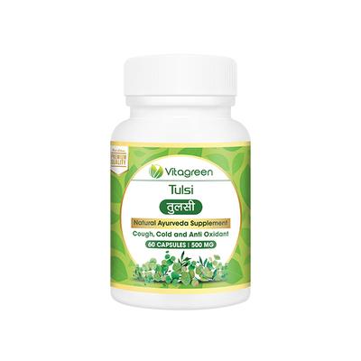 VitaGreen Tulsi Capsules 60's - Herbal Dietary Supplement