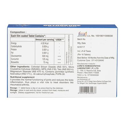 Lord's Orthokure Tablet (Pack of 3 x 10's) - Speciality Medicine