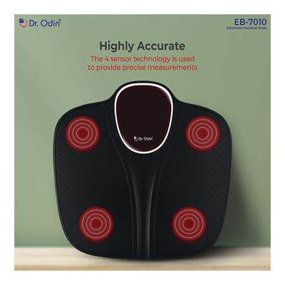 Dr. Odin Electronic Personal Weighing Scale - Black (EB-7010) - Weighing Scale