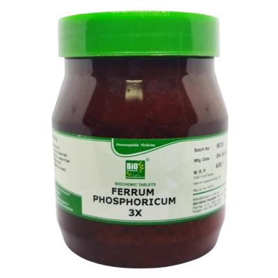 Bio-India's Biochemic Tablet - Ferrum Phosphoricum 3X 450 gm - Speciality Medicine