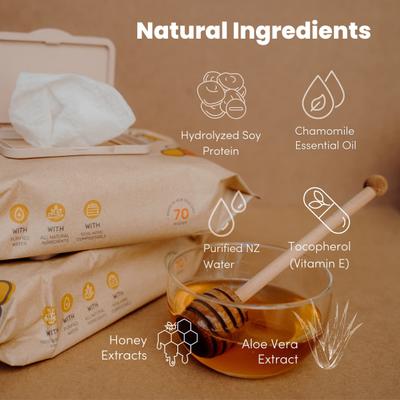 Terra Manuka Honey Baby Wipes 70's - Diapers & Wipes
