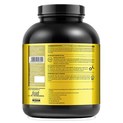MuscleBlaze Whey Gold Protein Isolate Powder - Rich Milk Chocolate 2 kg - Whey Proteins