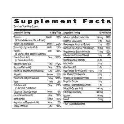 GNC Women's Ultra Mega Multivitamin Veg Capsule 180's - Multi-Vitamins