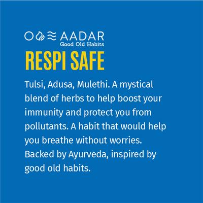 AADAR Respi safe 500 mg Veg Capsule 60's- For Healthy Respiratory Track Functioning - Vital Health