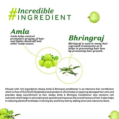 Atulya Amla Bhringraj Hair Mask 200 gm - Hair Masks & Packs