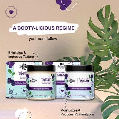 The Beauty Co. Back and Bum Moisturizing Brightening Cream 100 gm - Lotions & Creams