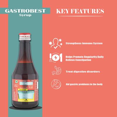 HealthBest Gastrobest Syrup 200 ml - Digestive Health