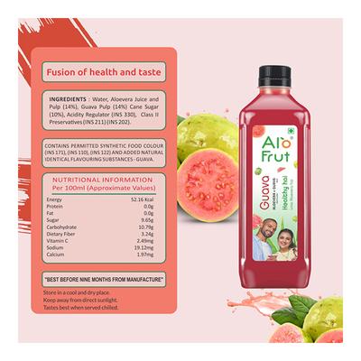 Axiom Alofrut Aloevera Pulp & Juice + Guava Pulp 160 ml - Ayurvedic Juices