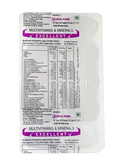 Excellent Tablet 10'S - Supplements-Vam