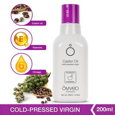 Omved Ayurvedic Castor Oil 200 ml - Personal Care (Ayush)