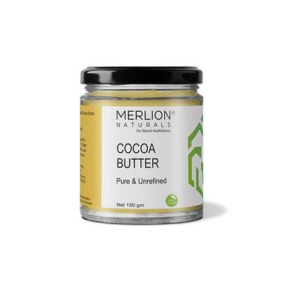 Merlion Naturals Pure & Unrefined Cocoa Butter 150 gm - Body Butter