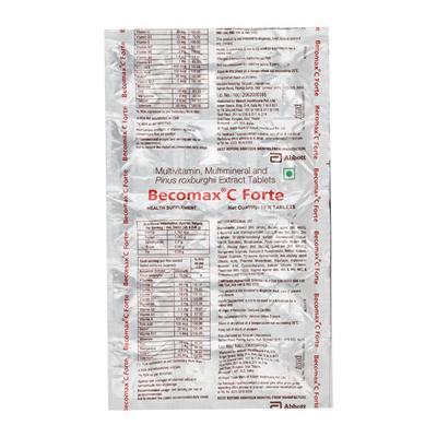 Becomax C Forte Tablet 15'S - Supplements-Vam
