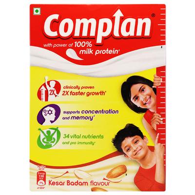 Complan Kesar Badam Health Drink Powder 200 gm (Refill Pack) - Kids Nutrition