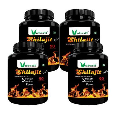 Vubasil Shilajit Pro Capsule (Pack of 4 x 90's) - Health Products