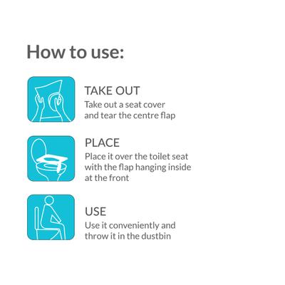 Peebuddy Paper Toilet Seat Cover 250's - Toilet Seat Sanitizer