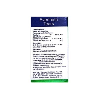 Everfresh Tears Eye Drops 10ml - Dry Eye-Olt