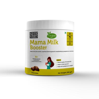Sheneed Plant Based Mama Milk Booster Powder - Chocolate 300 gm - Nutritional Supplements