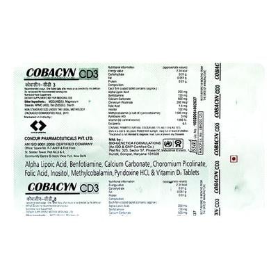 COBACYN CD3 Tablet 10's - Supplements-Vam