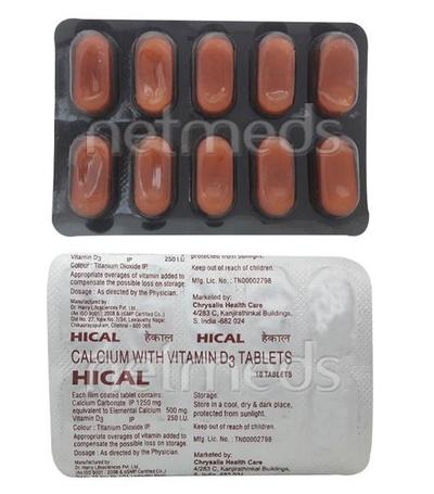 Hical Tablet 10'S - Supplements-Vit