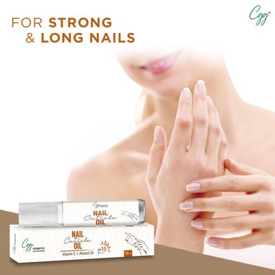 CGG Cosmetics Nail Cuticle Oil (SPF 15 PA+++) - Vitamin E + Almond Oil 10 ml - Nail Care