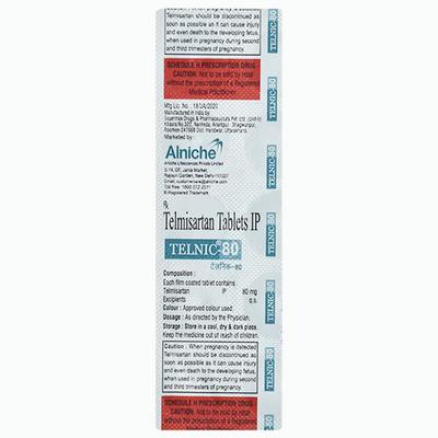 TELNIC 80 Tablet 10's - Hypertension-Ang