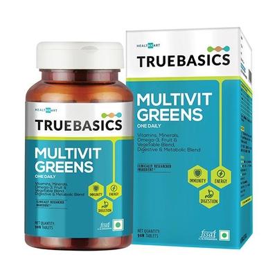 TrueBasics Multivit Greens Tablet 90's - Multi-Vitamins