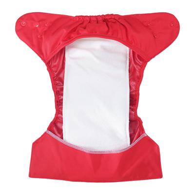 Bumberry Reusable Diaper Cover with 1 Natural Bamboo Cotton Insert - Red - Diapers & Wipes