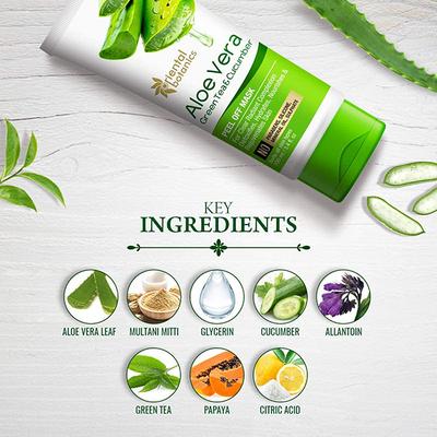 Oriental Botanics Aloe Vera, Green Tea & Cucumber Peel Off Mask 100 ml - Masks & Peels