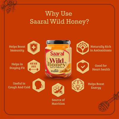 Saaral Wild Honey 400 gm - Honey