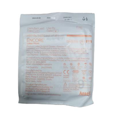 Ansell Encore Latex Micro Powder Free Gloves (6.5) (1 Pair) - Gloves - S