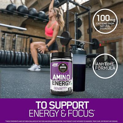 Optimum Nutrition (ON) Amino Energy Orange Cooler 30 Servings 270 gm - Amino Acids
