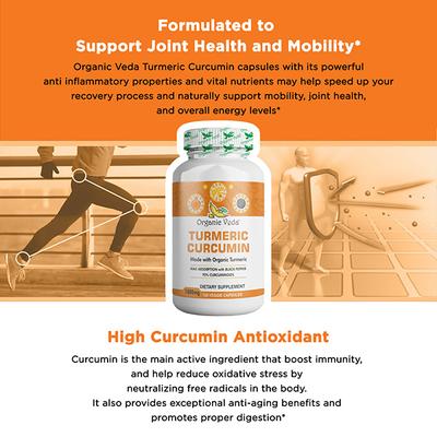 Organic Veda Turmeric Curcumin Veg Capsule 120's - Pure Herbs