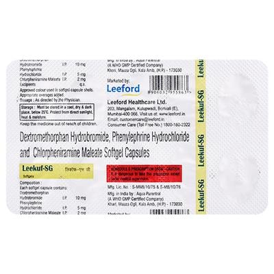 Leekuf SG Capsule 10'S - Cough And Cold-Cou