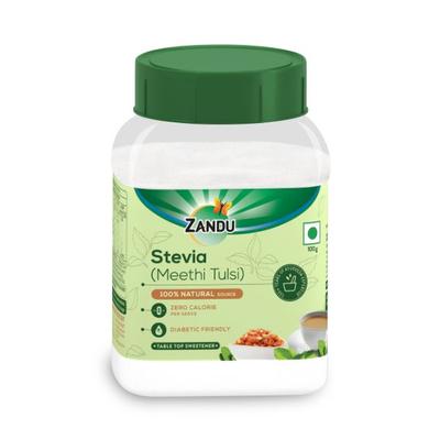 Zandu Stevia Powder - Meethi Tulsi 100 gm - Diabetes Care (Ayush)