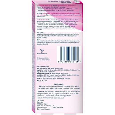 Veet Half Body Wax Strips - Normal Skin 8's - Shaving & Hair Removal
