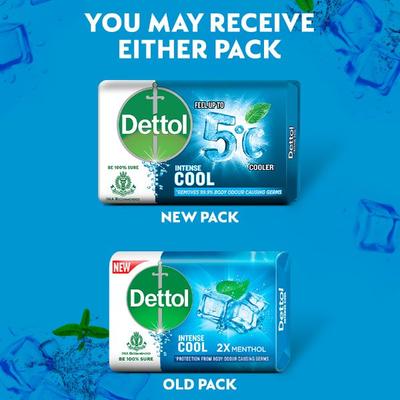 Dettol Soap - Intense Cool 75 gm - Soaps