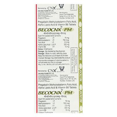 BECOCNX PM Tablet 10's - Neuropathic Pain-Dru