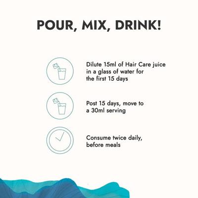 Kapiva Hair Foods Hair Care Juice - Pack of 2 x 1 litre - Ayurvedic Juices