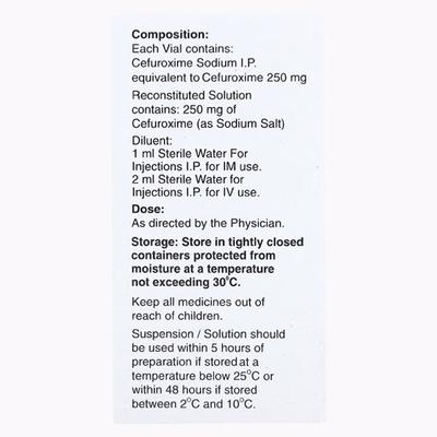 Altacef 250mg Injection 1's - Bacterial Infections-Cep