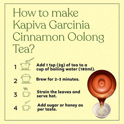 Kapiva Garcinia Cinnamon Oolong Tea Powder 100 gm - Speciality Medicines
