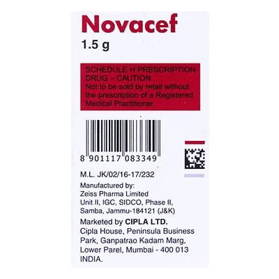 Novacef 1.5gm Injection 20ml - Bacterial Infections-Cep