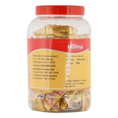 Dabur Honitus Cough Drops Candy - Ginger 100's - Speciality Medicines