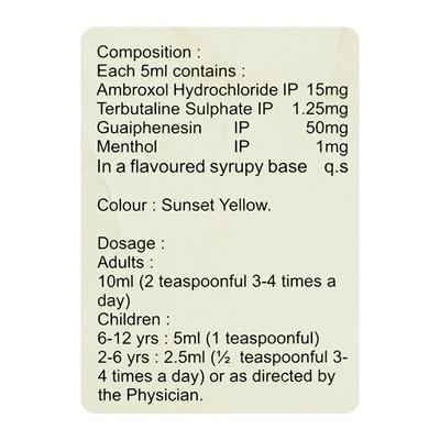 Beridil Syrup 100ml - Cough And Cold-Cou