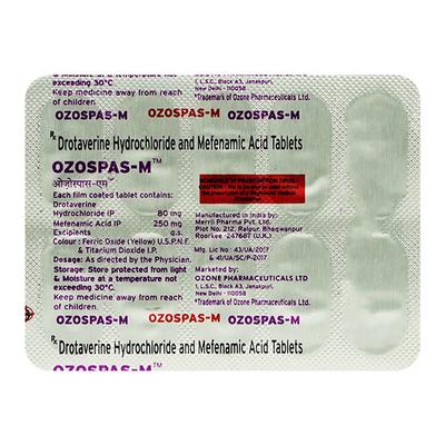 Ozospas M Tablet 10'S - Muscle Spasm-Mus
