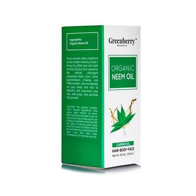 Greenberry Organics Organic Neem Oil 50 ml - Essential Oils