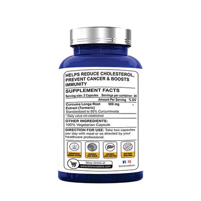 Bionova Organic Curcumin 500 mg Capsule 60's - Herbal Dietary Supplement