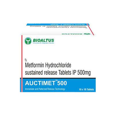 AUCTIMET 500mg Tablet 10's - Diabetes-Ant